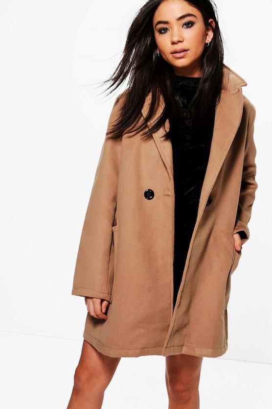 Bella Double Breasted Boyfriend Coat